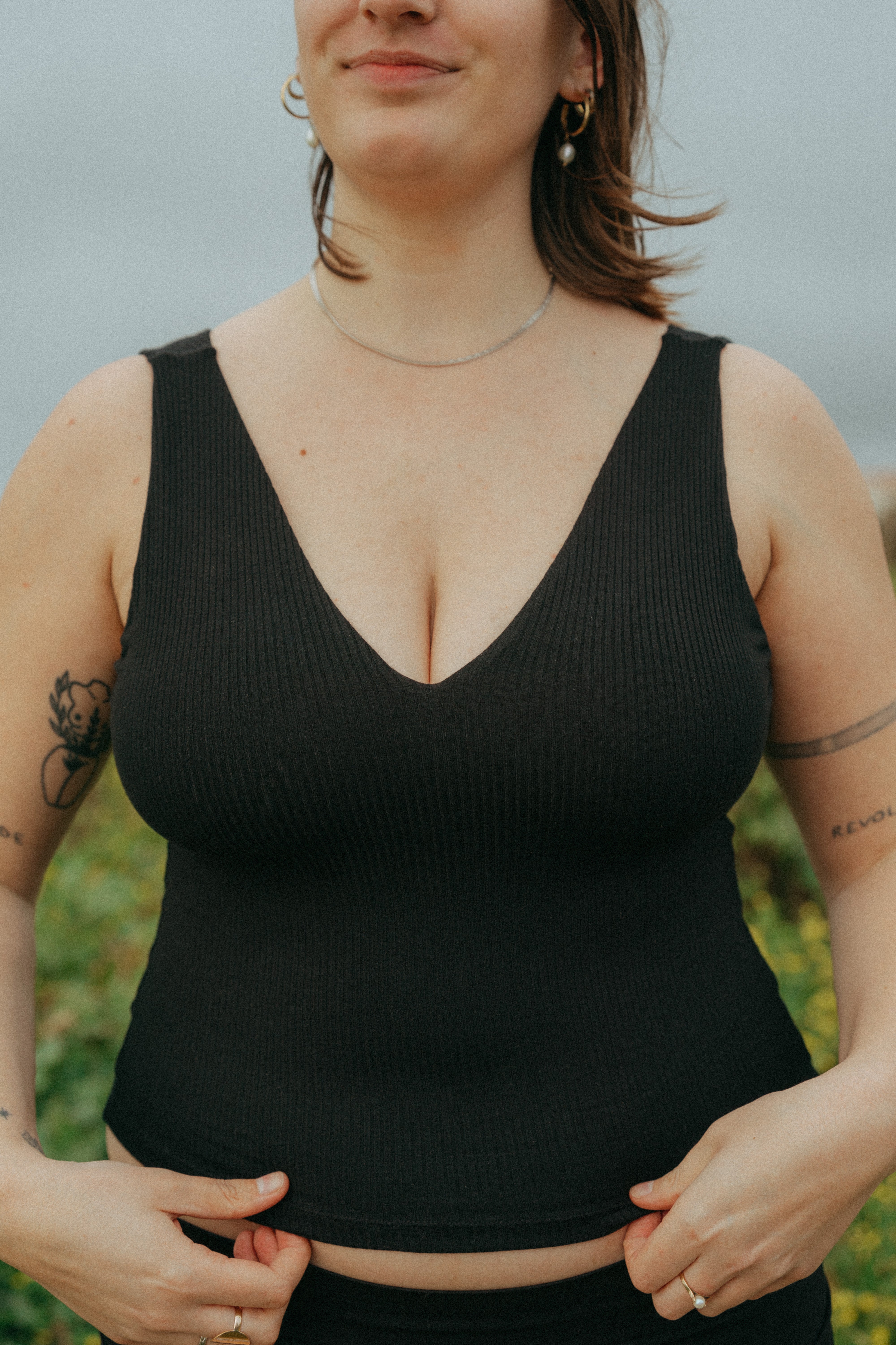 The Solis top in intense black