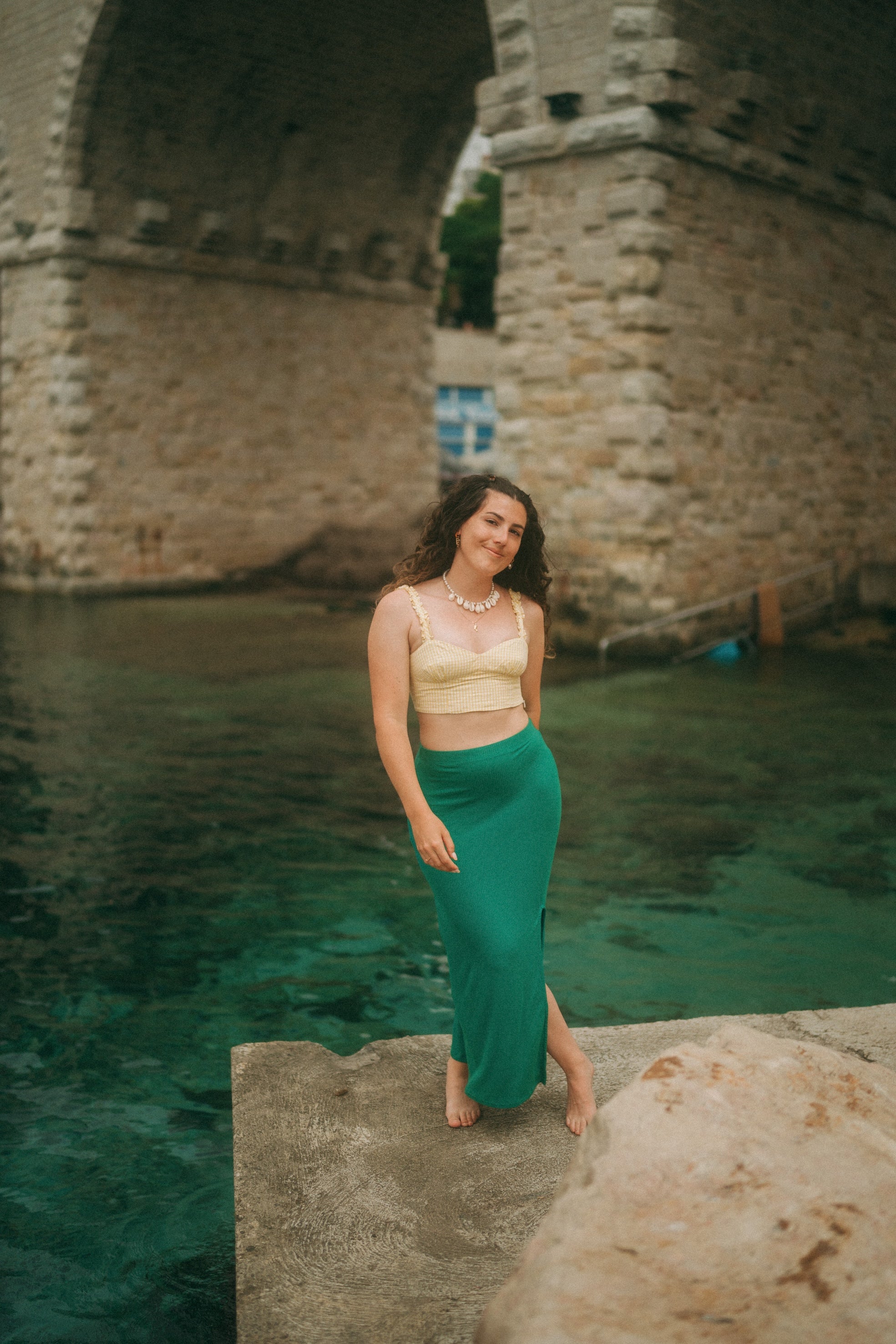 T36/38/40 Jupe Sereia verte