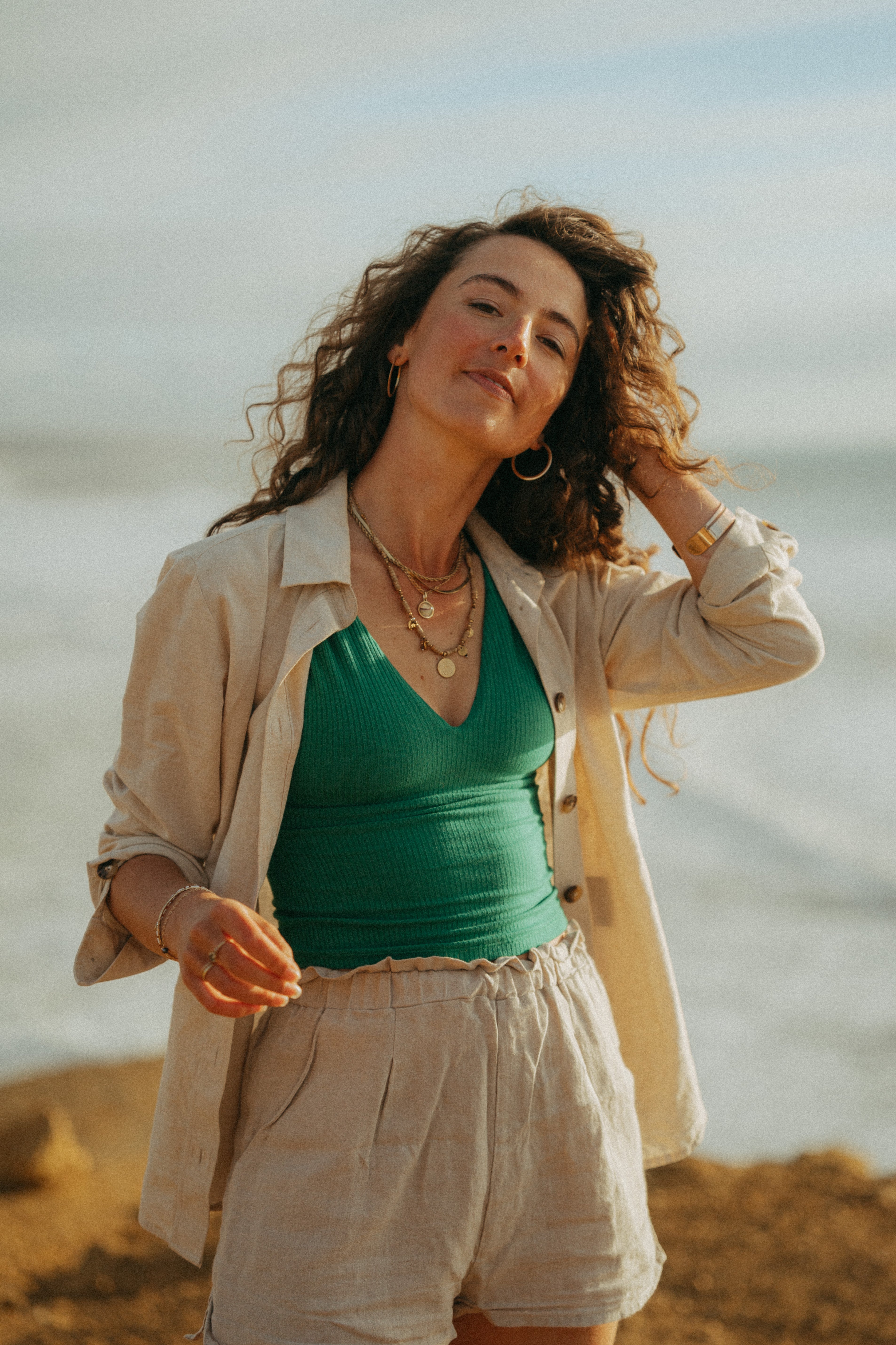 The Solis Lagoon Green top