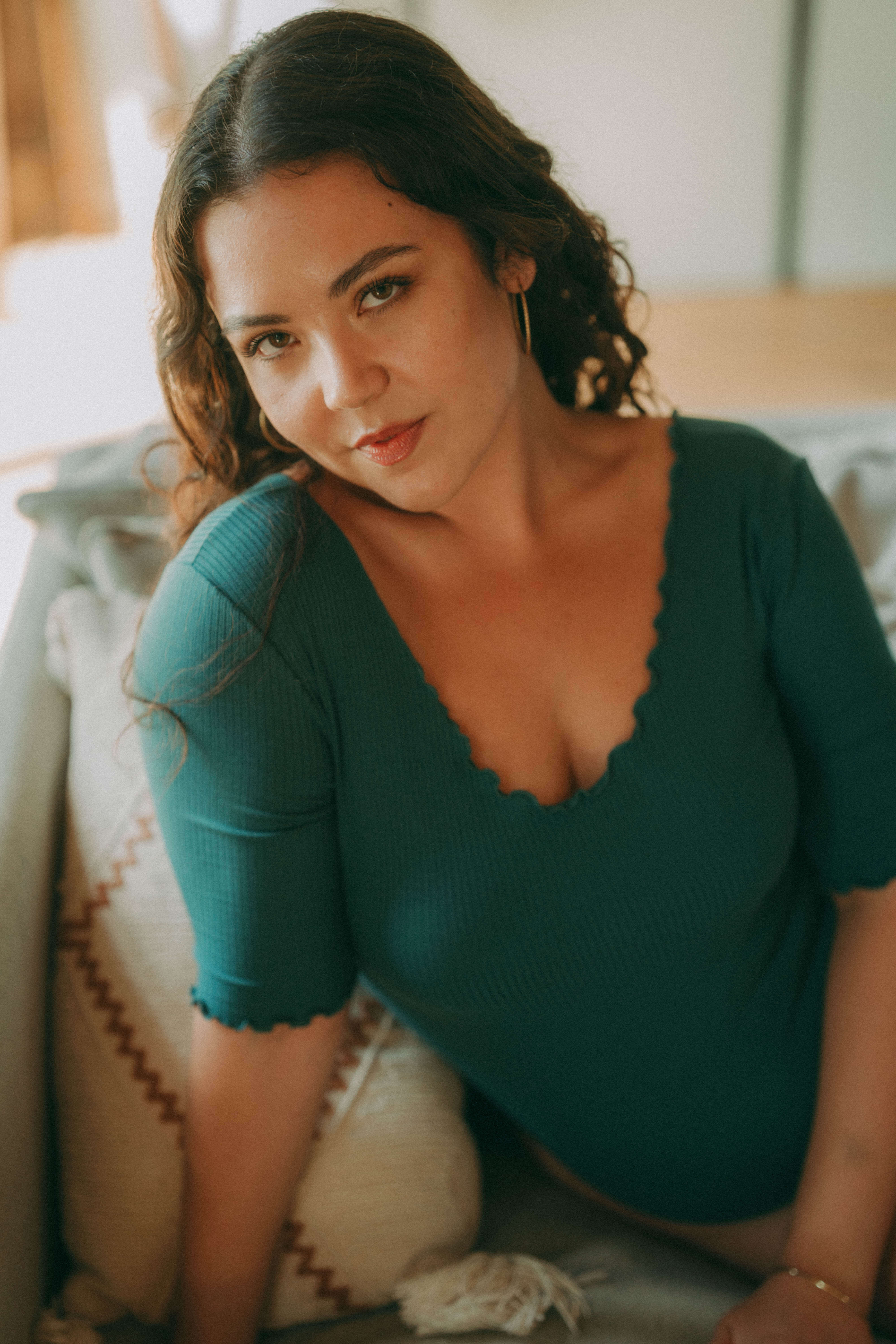 Body Clara manches courtes bleu lagon