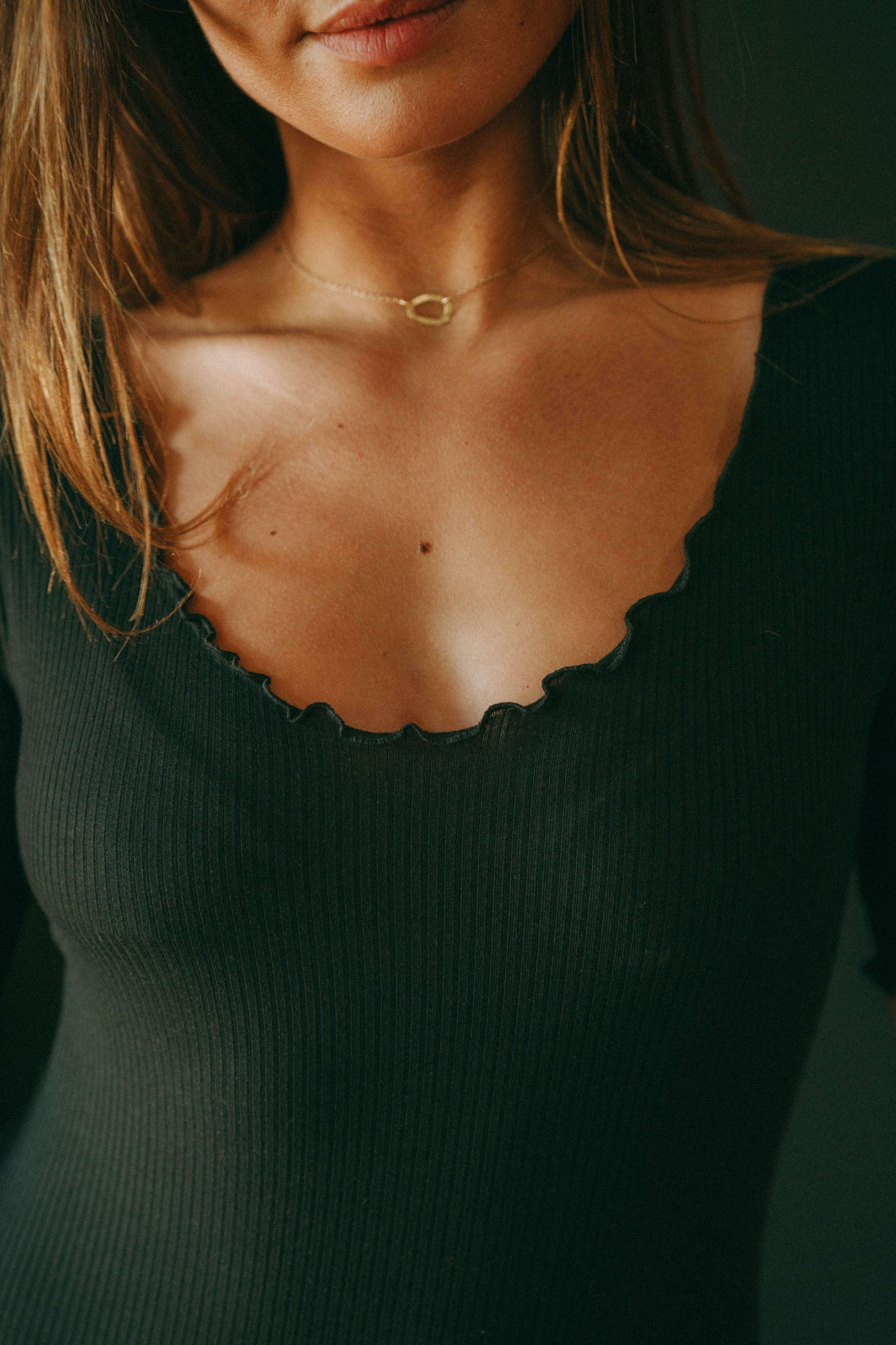 Body Clara manches courtes noir