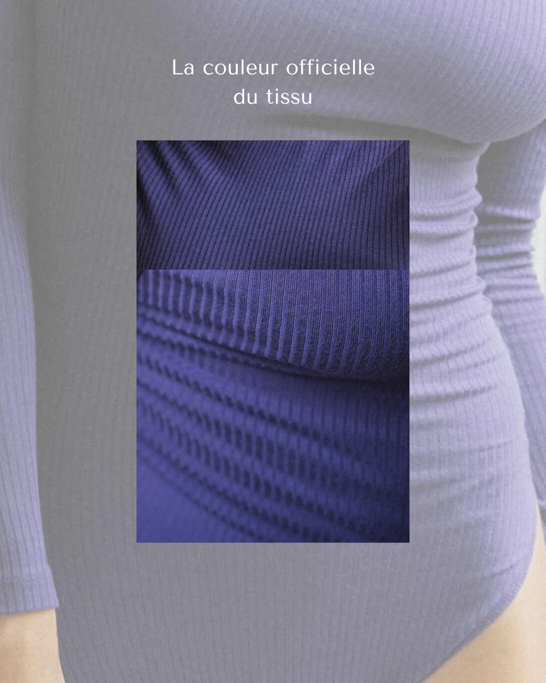 Body Céline Violet améthyste col V