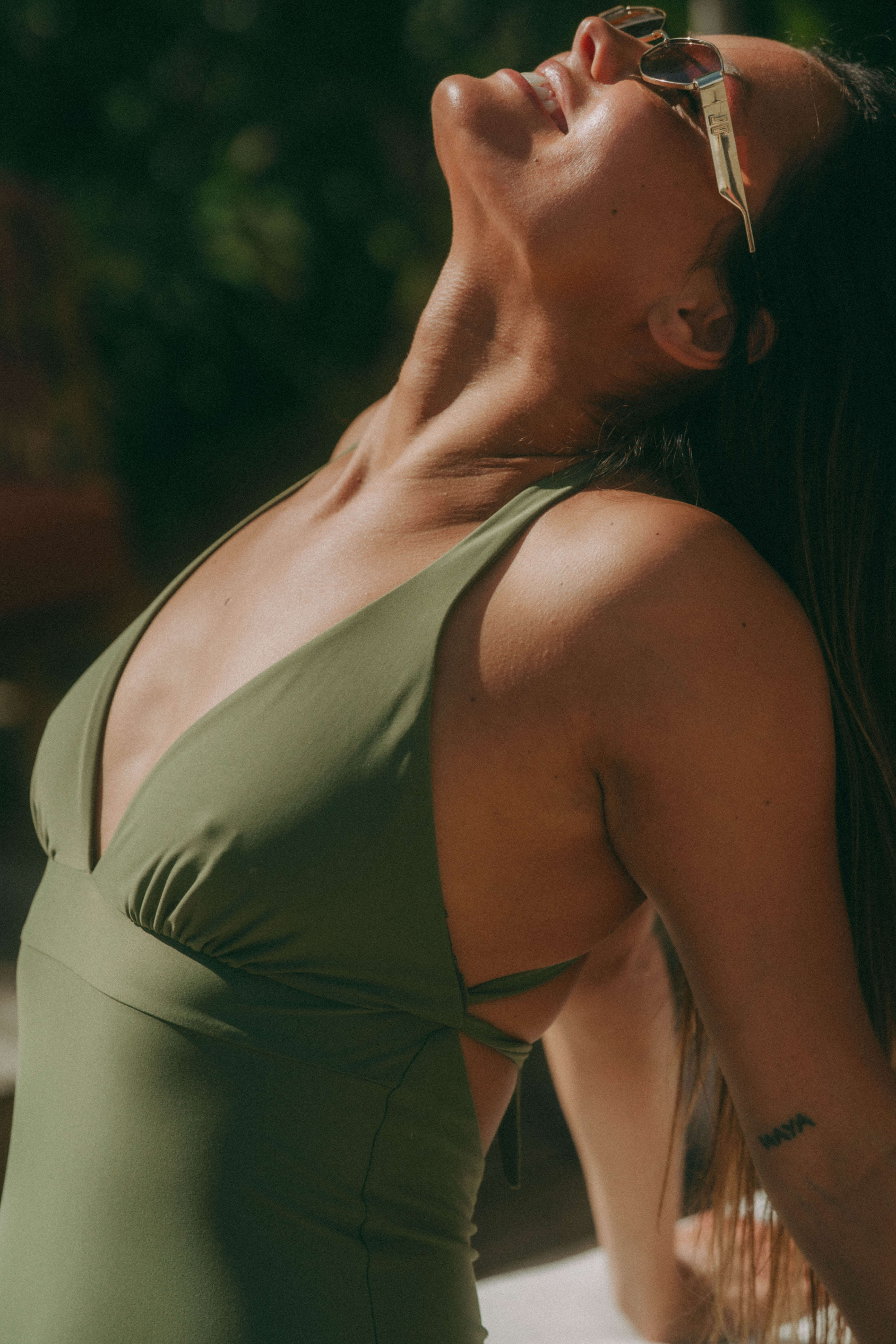 Une pièce Cénitz vert velouté