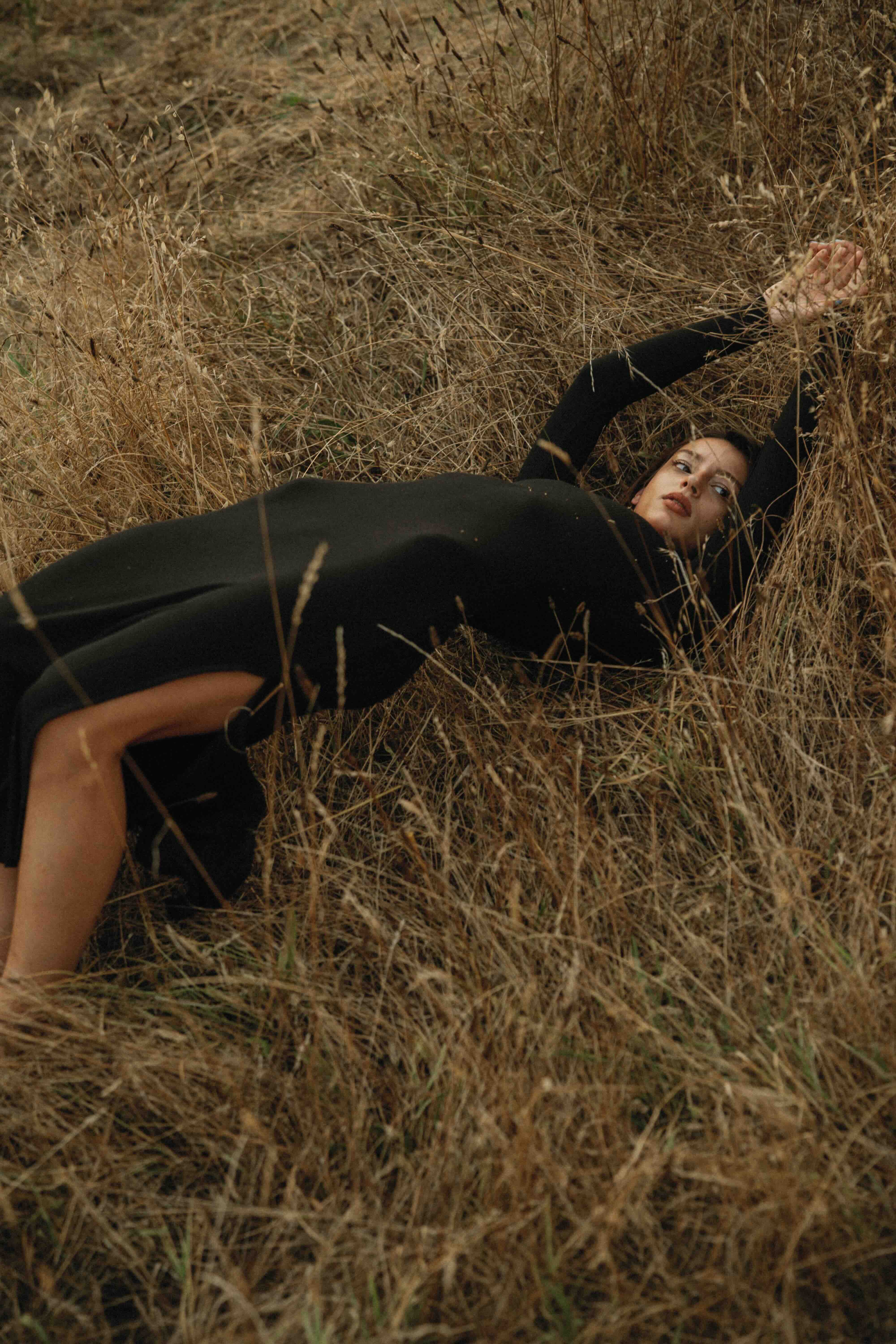 Robe sélène noire réversible
