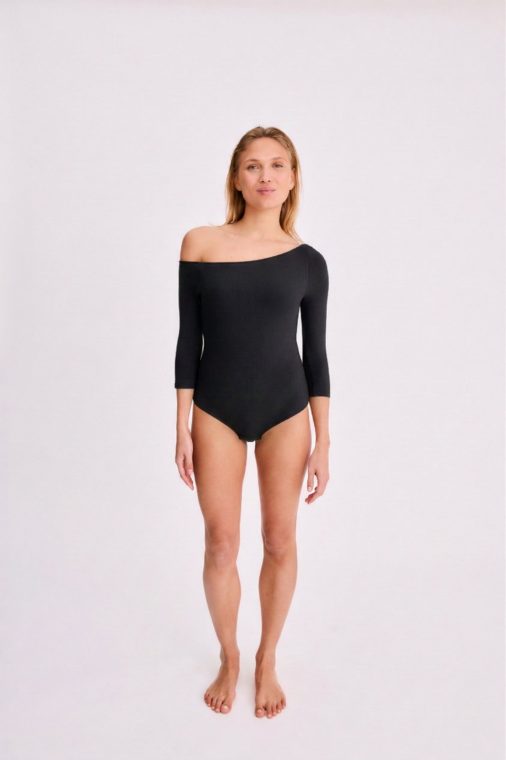 Body Héloïse asymétrique noir