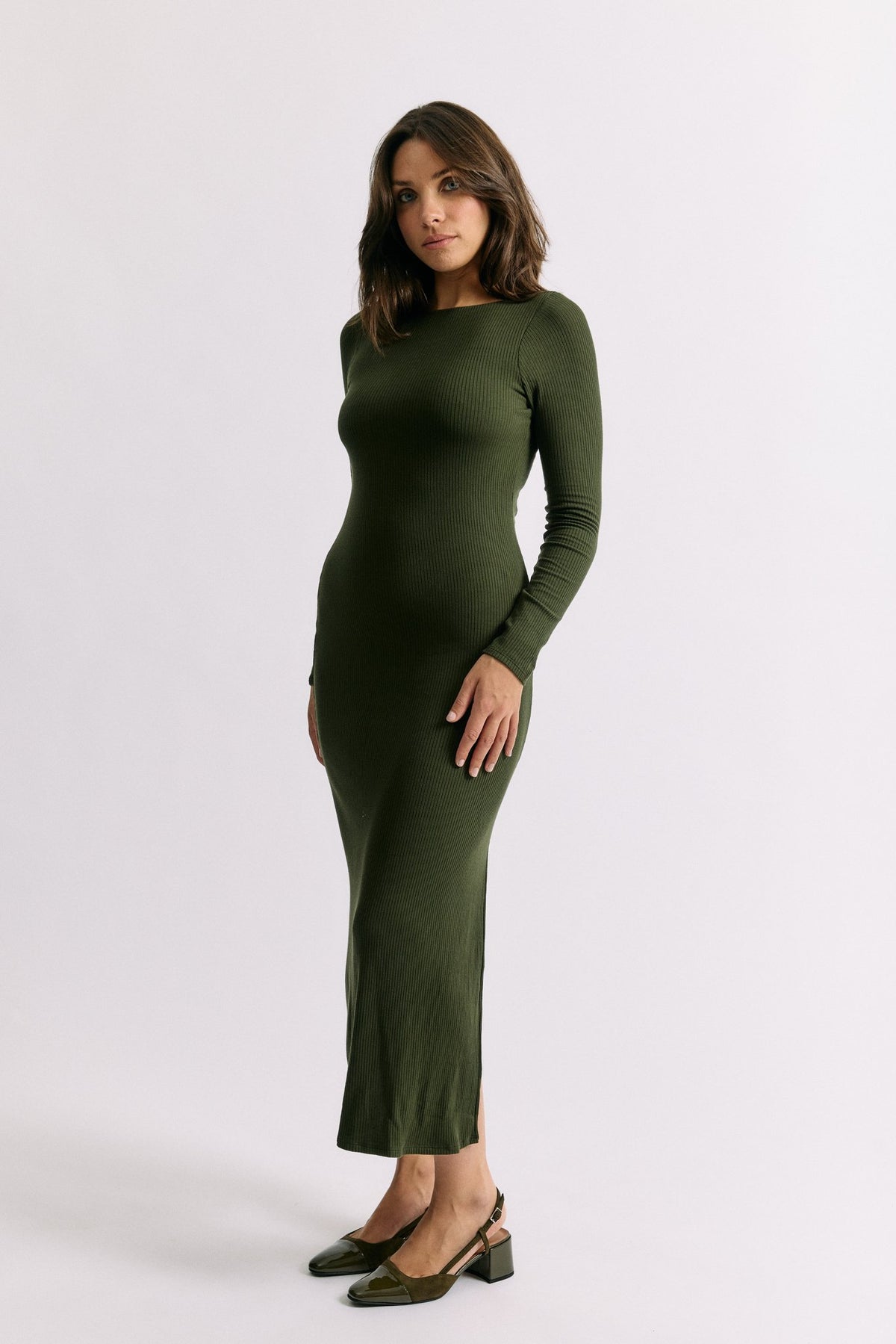 Robe Ambre vert sylve