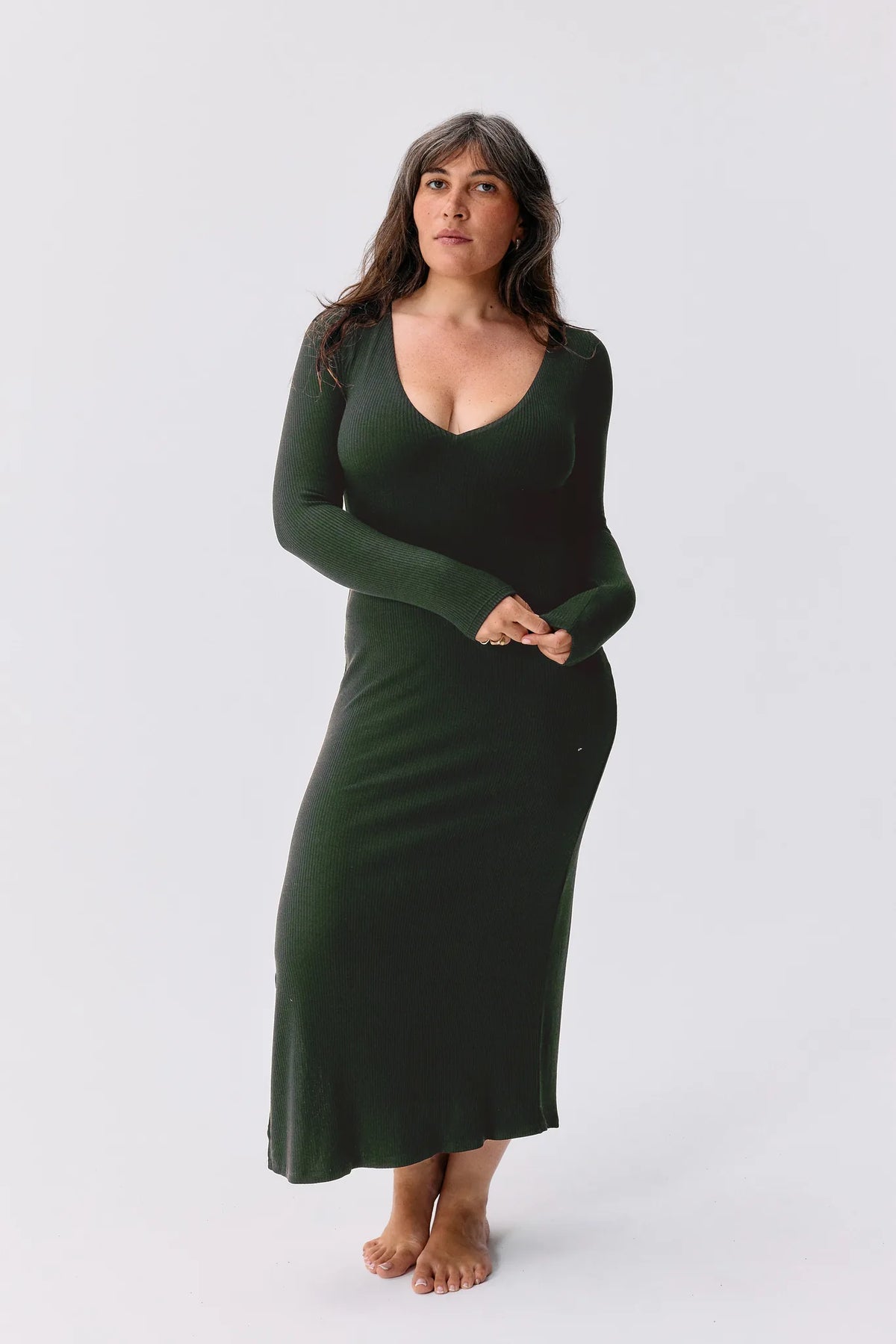 Robe Ambre vert sylve