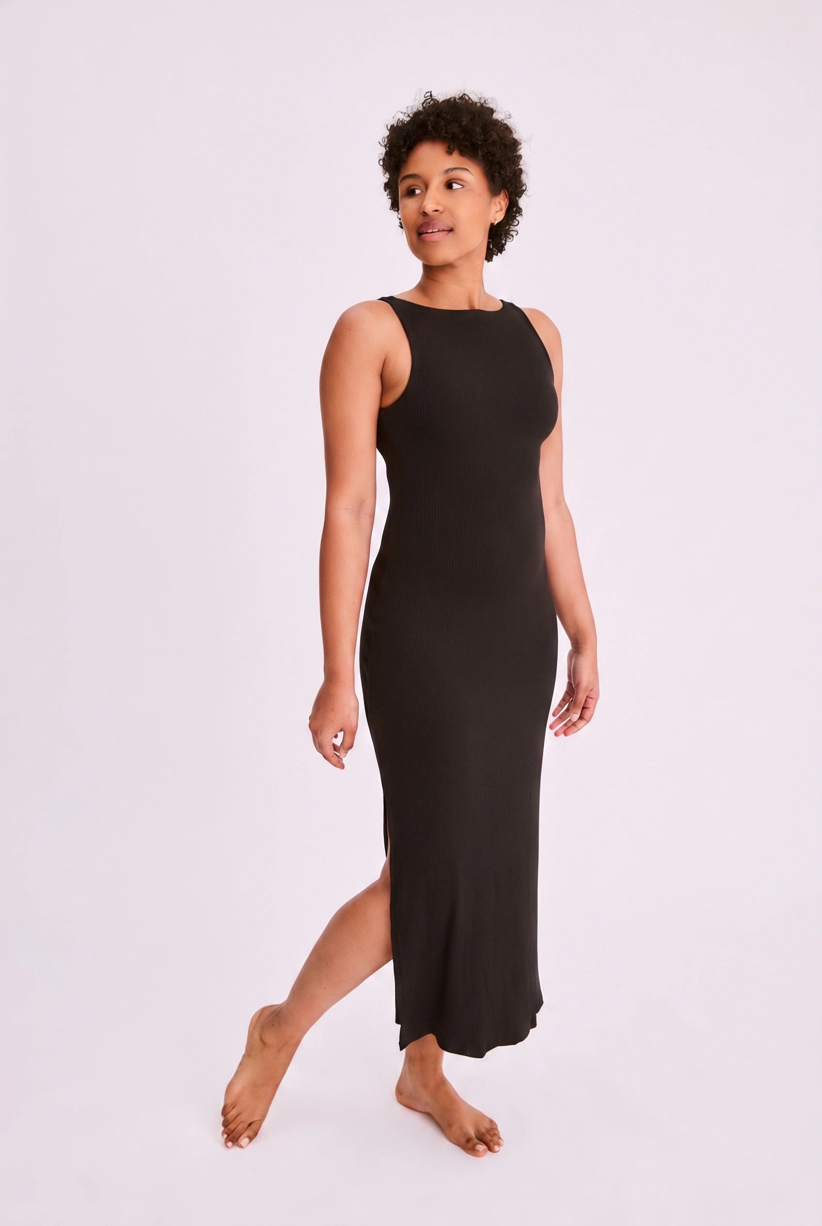 Robe Nysa truffe à brassière intégrée Maline Bodywear, vue de face