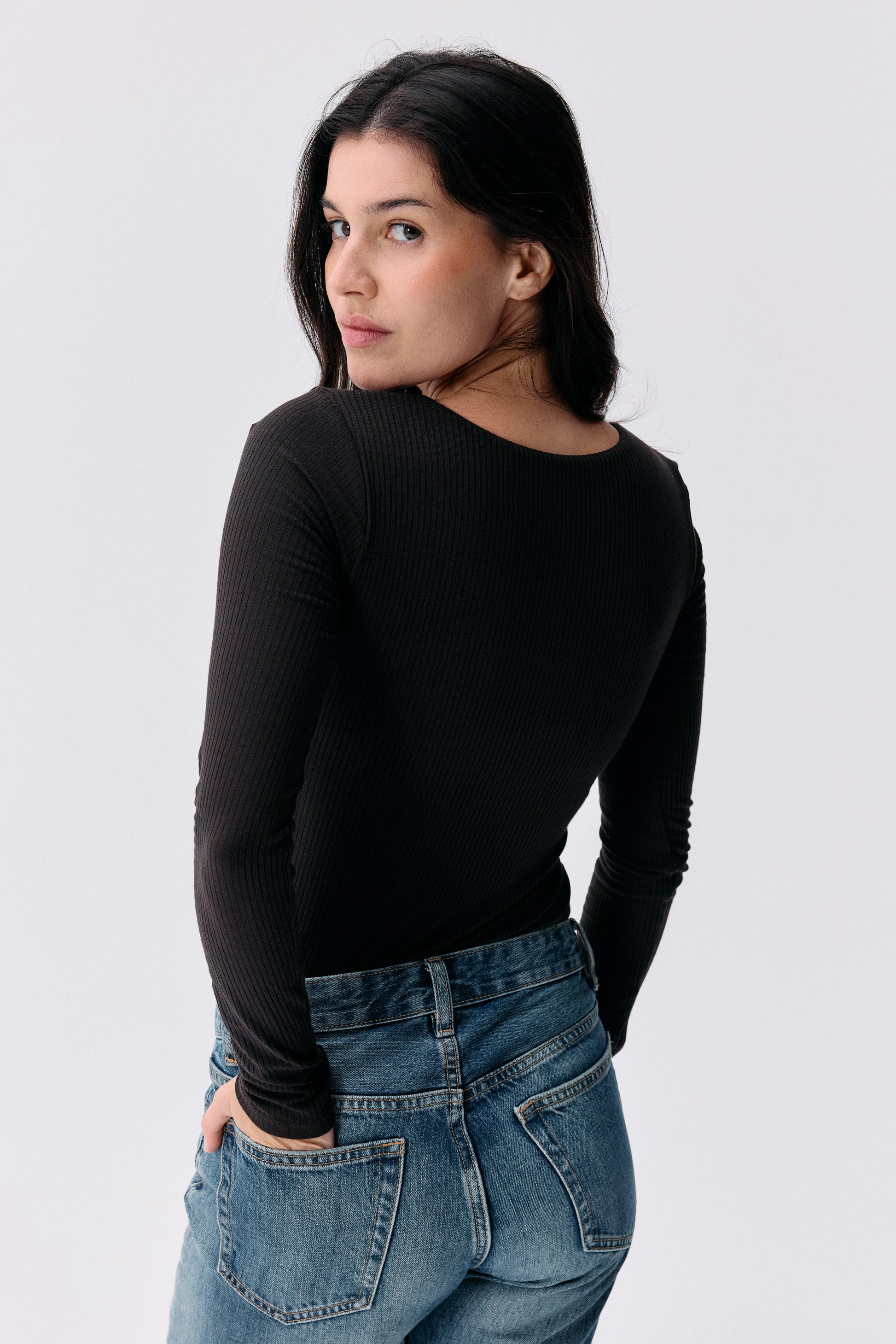 Top Isaure truffe Maline Bodywear, vue de dos, collection Seconde Nature