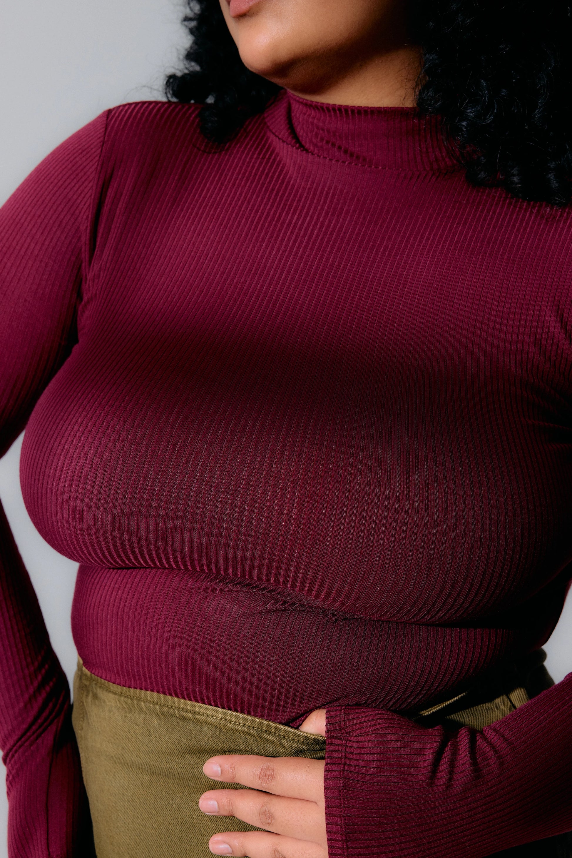 Top Léna pinot Maline Bodywear, détail de la matière, collection Seconde Nature