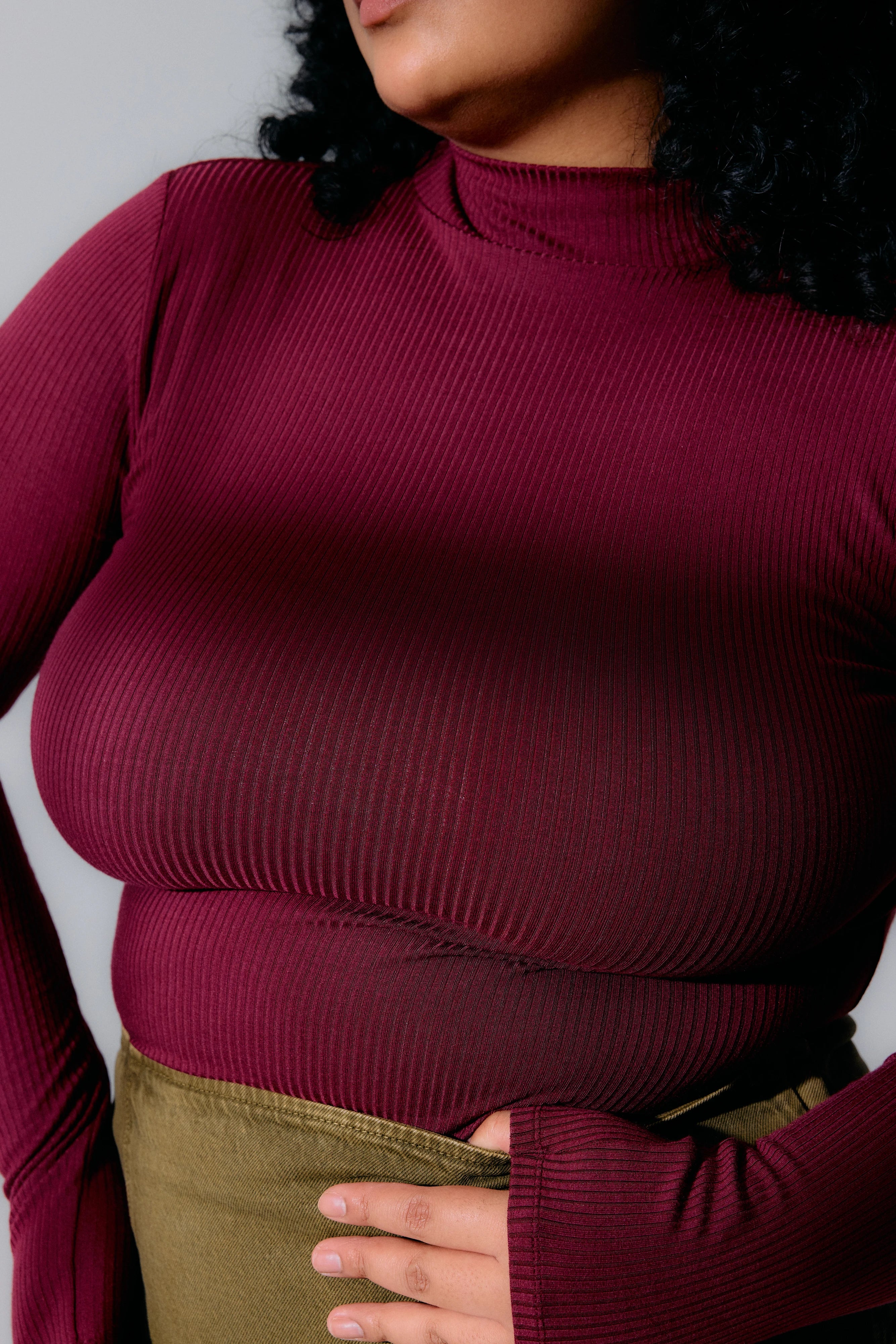 Top Léna pinot Maline Bodywear, détail de la matière, collection Seconde Nature