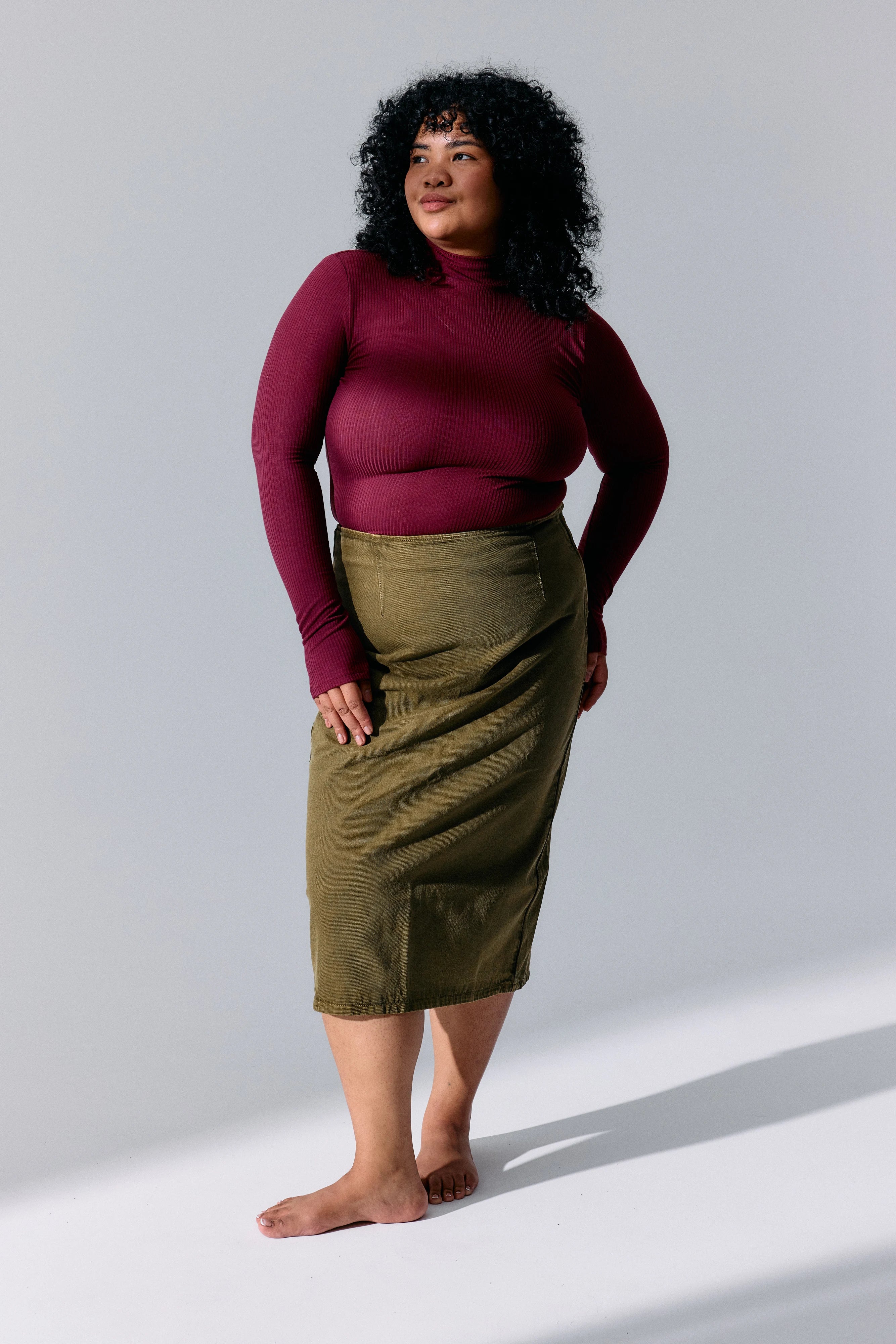 Top Léna pinot Maline Bodywear, porté en look complet, collection Seconde Nature