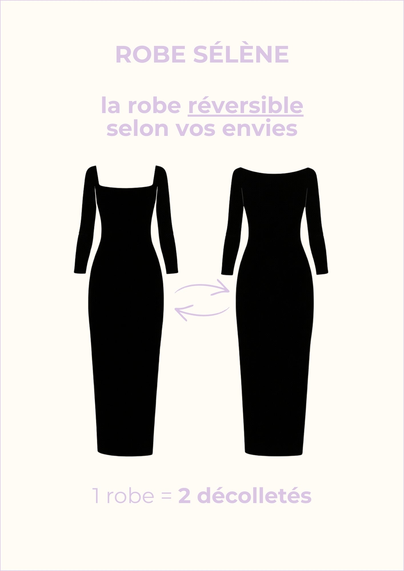 Robe sélène noire